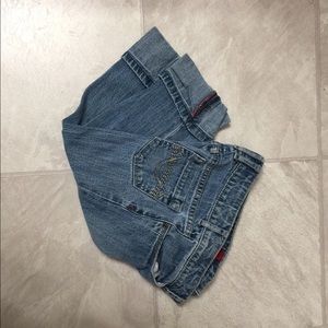 Mossimo Girls Cuffed Capri Jeans 6x.